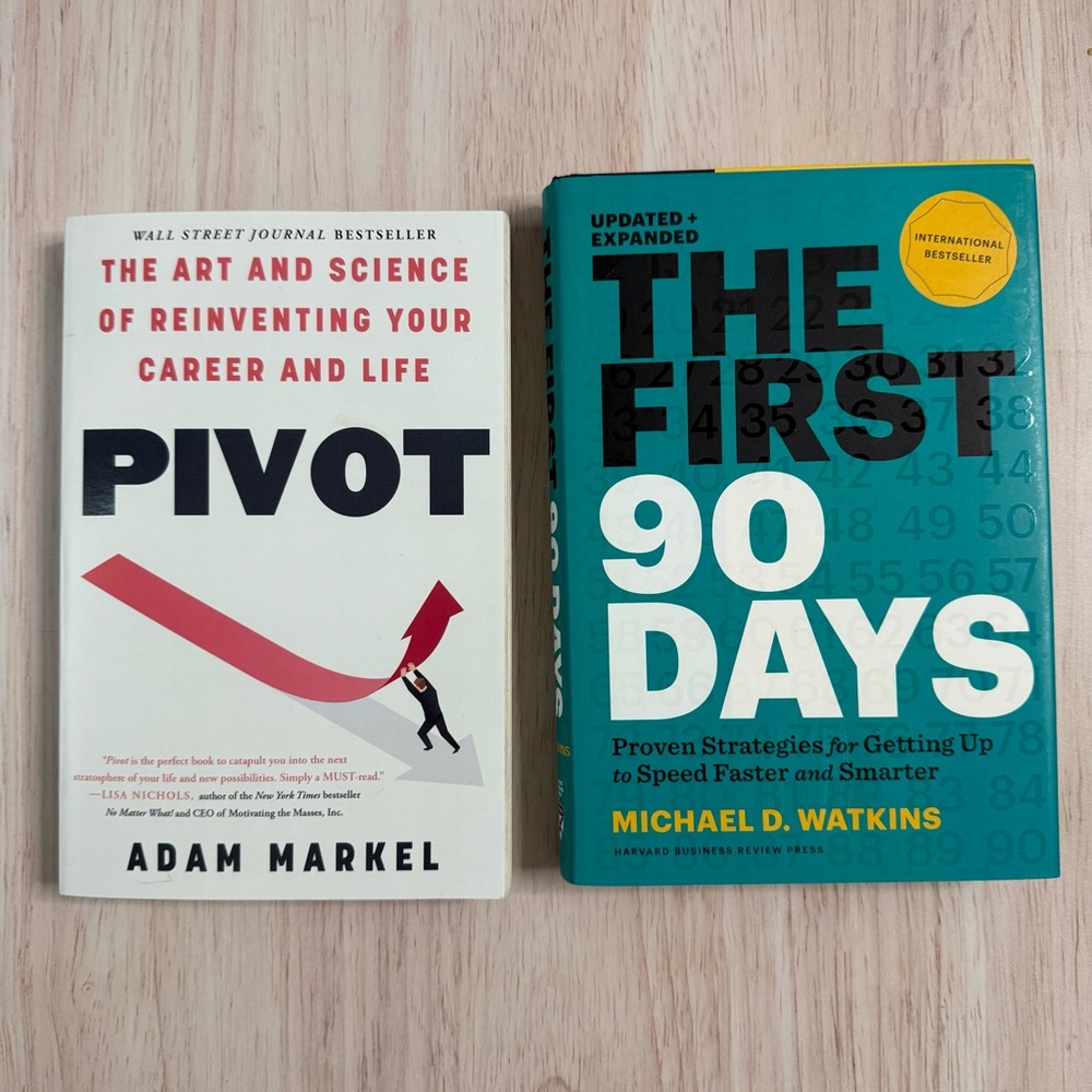 Pivot & The First 90 Days - White and Teal Hardcover Set
